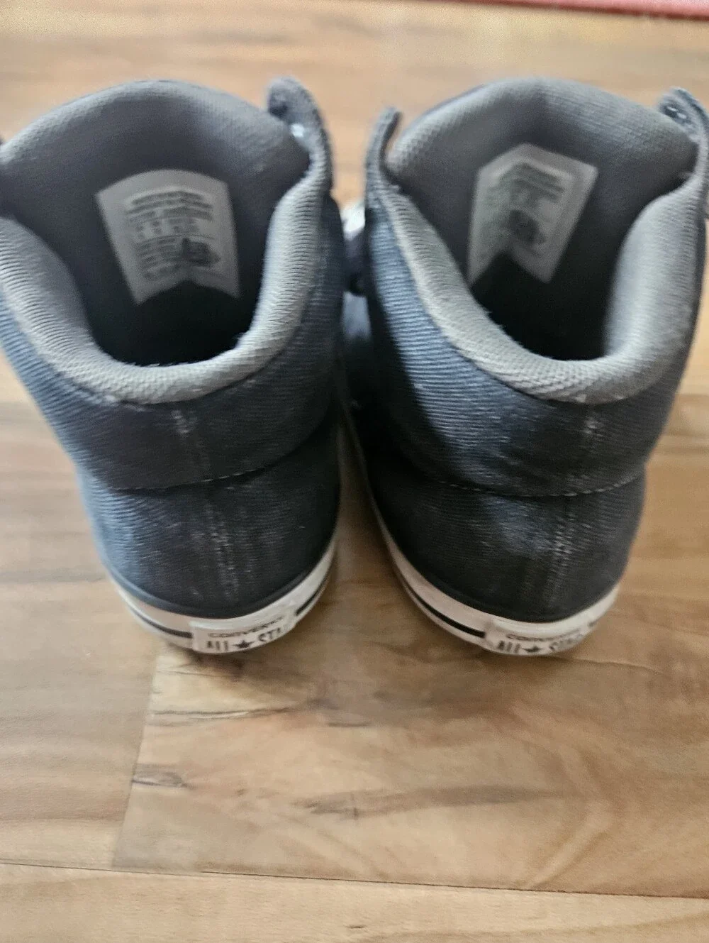 Kids Converse High-Top Canvas Sneakers - Black Size 9